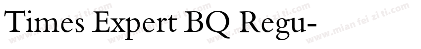 Times Expert BQ Regu字体转换
